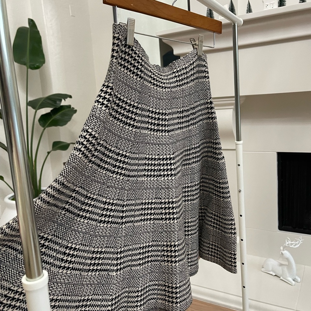 Max studio knit flared sweater skirt mini midi Ralph Lauren work school girl